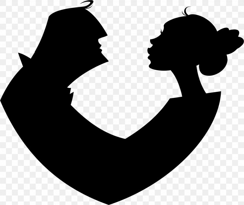 Silhouette Couple Clip Art, PNG, 2328x1965px, Silhouette, Black, Black And White, Couple, Fictional Character Download Free