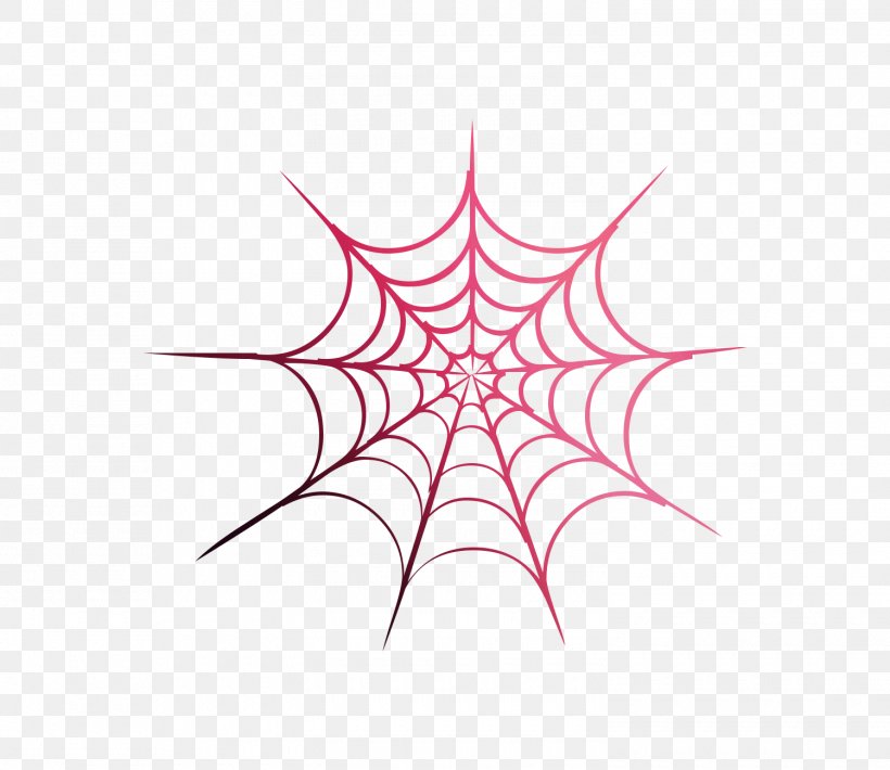 Spider Web Vector Graphics Image Illustration, PNG, 1500x1300px, Spider, Decal, Drawing, Leaf, Plant Download Free