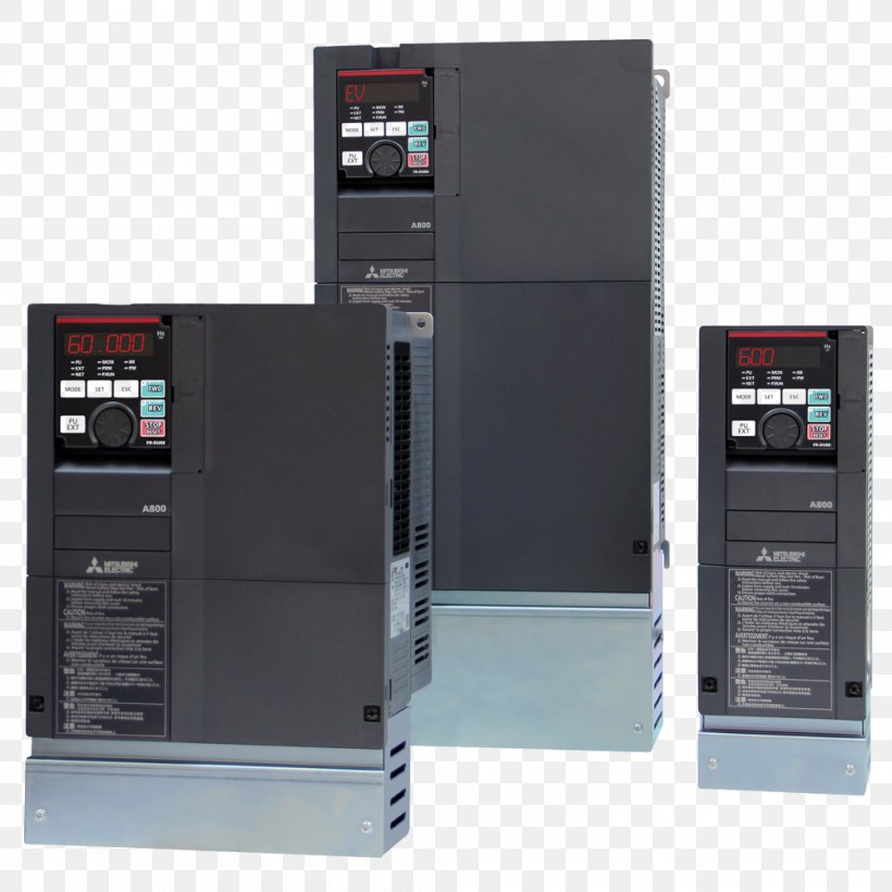 Variable Frequency & Adjustable Speed Drives Mitsubishi Electric Power Inverters Automation Electric Motor, PNG, 1000x1000px, Mitsubishi Electric, Allenbradley, Alternating Current, Automation, Business Download Free