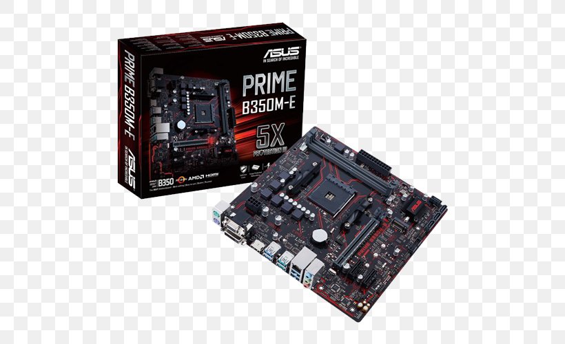 ASUS PRIME B350M-E, PNG, 500x500px, Socket Am4, Asus, Asus Prime B350plus, Asus Prime X370pro, Atx Download Free