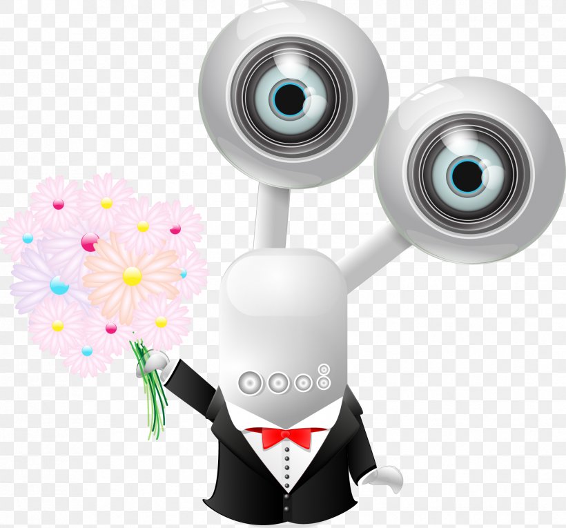Euclidean Vector Humanoid Robot Webcam, PNG, 1806x1685px, Watercolor, Cartoon, Flower, Frame, Heart Download Free