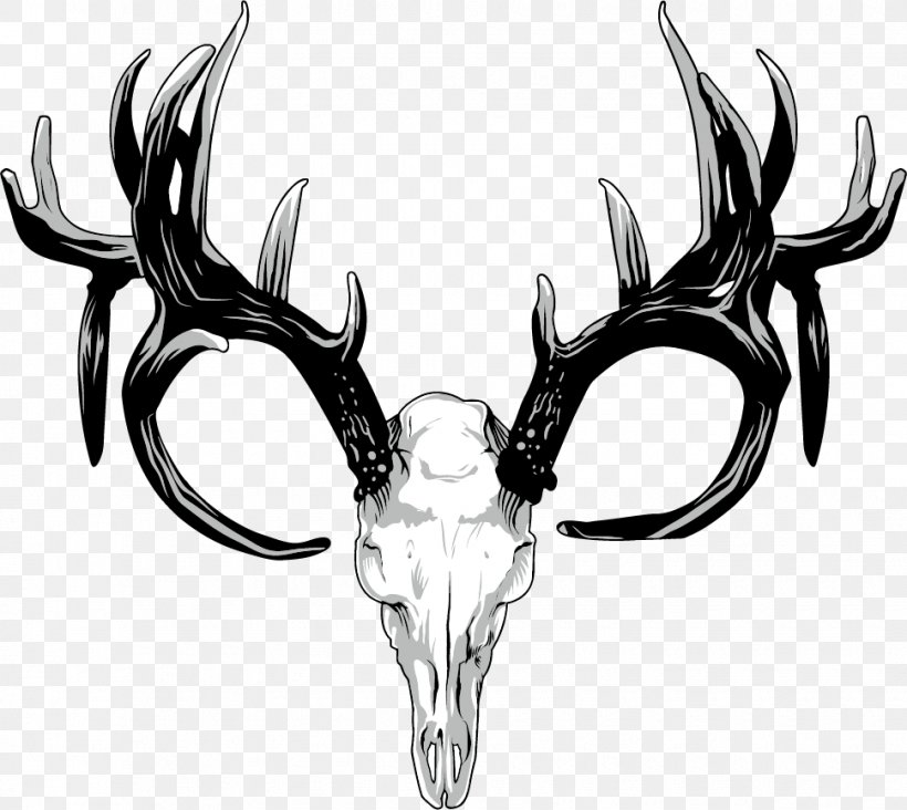 White-tailed Deer Trophy Hunting Building, PNG, 970x867px, Deer, Antler, Black And White, Building, Fair Chase Download Free