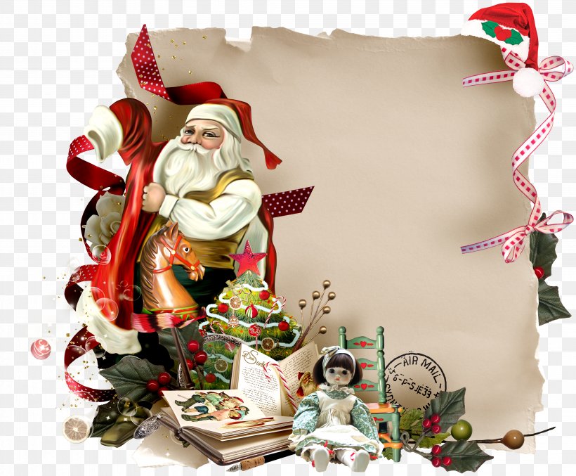 Santa Sleigh, PNG, 4322x3571px, Christmas, Christmas Decoration, Christmas Ornament, Christmas Tree, Fictional Character Download Free