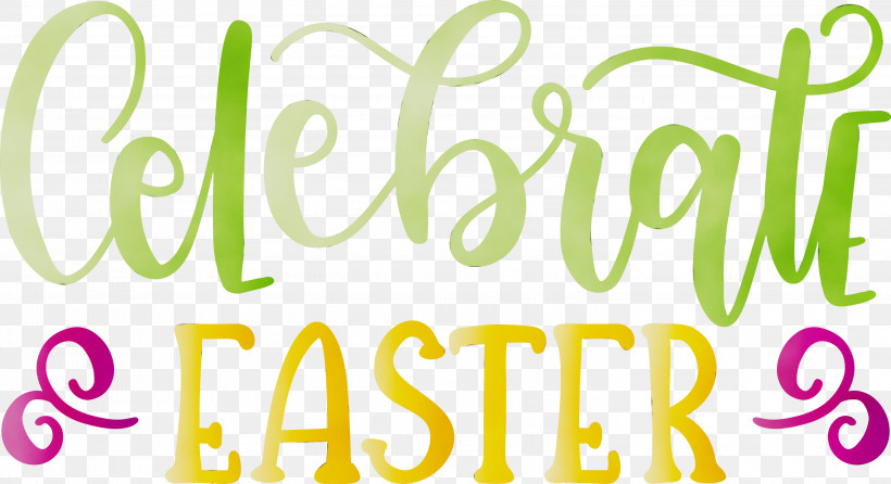 Text Font, PNG, 3000x1632px, Happy Easter, Paint, Text, Watercolor, Wet Ink Download Free