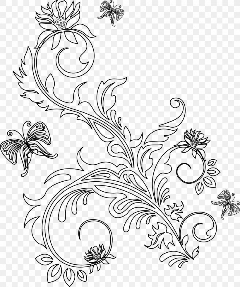 Flower Floral Design Ornament, PNG, 1341x1600px, Flower, Art, Artwork, Black And White, Branch Download Free