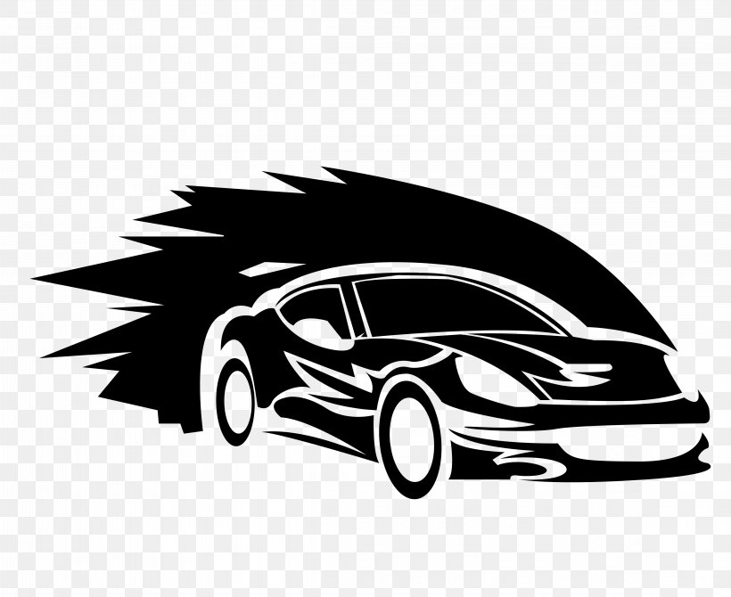 Sports Car Logo Auto Racing, PNG, 4583x3750px, Car, Auto Racing, Automotive Design, Black, Black And White Download Free