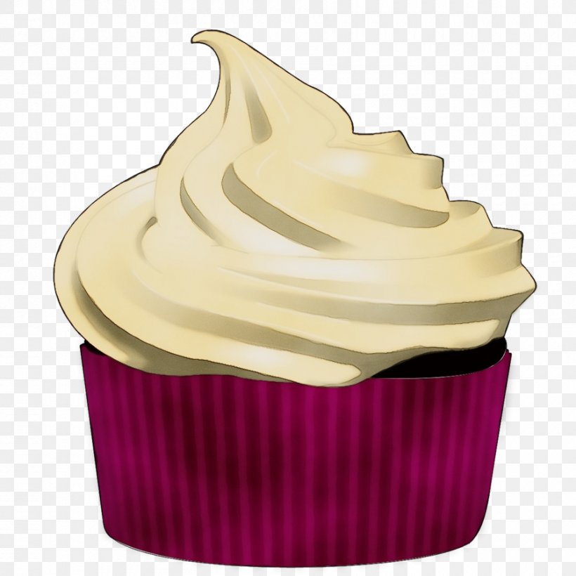 Baking Cup Cream Icing Food Dessert, PNG, 900x900px, Watercolor, Baking Cup, Buttercream, Cream, Cupcake Download Free