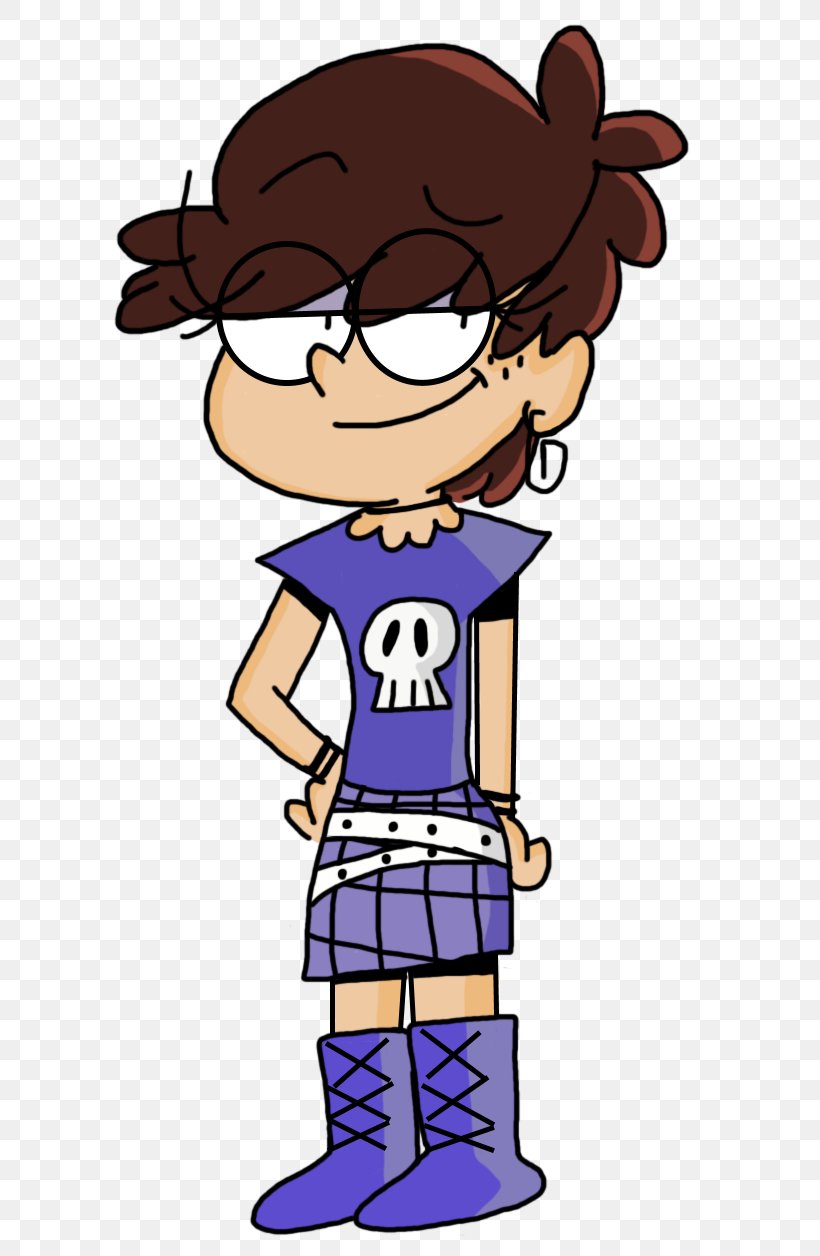 Luna Loud Lincoln Loud Character, PNG, 741x1256px, Watercolor, Cartoon, Flower, Frame, Heart Download Free