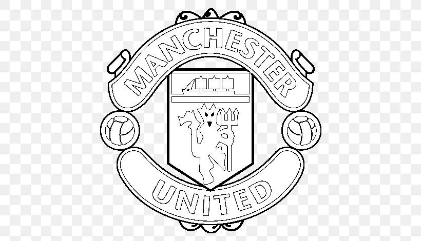 Manchester United F.C. A.C. Milan FC Barcelona Football Coloring Book, PNG, 600x470px, Manchester United Fc, Ac Milan, Area, Ausmalbild, Black And White Download Free
