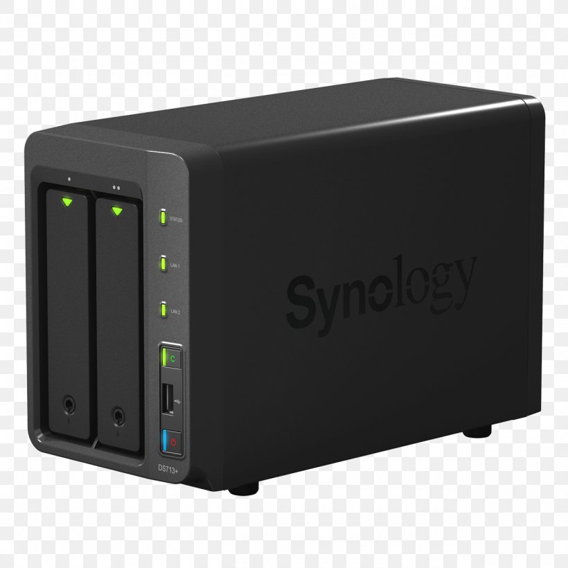 Synology Inc. Network Storage Systems Synology DiskStation DS713+ Computer Servers Computer Network, PNG, 1280x1280px, Synology Inc, Computer Component, Computer Data Storage, Computer Network, Computer Servers Download Free