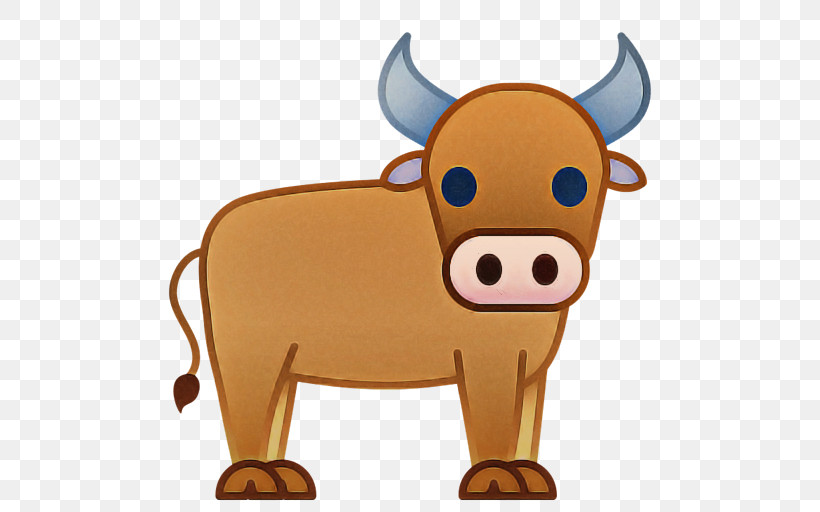 Cartoon Bovine Working Animal Snout Livestock, PNG, 512x512px, Cartoon, Animal Figure, Animation, Bovine, Livestock Download Free