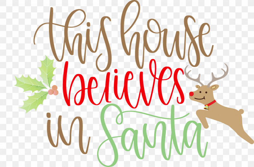 Christmas Day, PNG, 3000x1972px, This House Believes In Santa, Antler, Christmas Day, Christmas Ornament, Christmas Ornament M Download Free