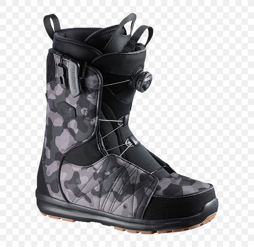 Snow Boot Salomon Launch Boa SJ 2018 Snowboard Boots Skiing Snowboarding, PNG, 800x800px, Snow Boot, Black, Boot, Clothing, Footwear Download Free