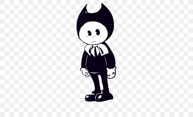 Bendy And The Ink Machine Cat Fan Art TheMeatly Games Drawing, PNG, 500x500px, Watercolor, Cartoon, Flower, Frame, Heart Download Free
