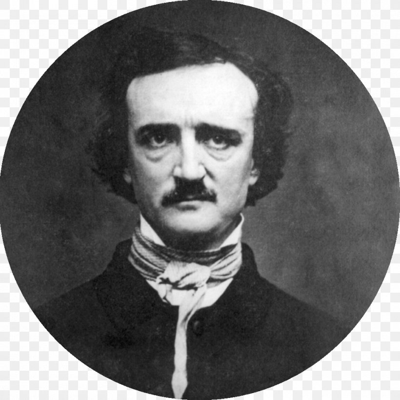 Death Of Edgar Allan Poe The Raven Annabel Lee The Cask Of Amontillado, PNG, 1000x1000px, Edgar Allan Poe, Annabel Lee, Black And White, Cask Of Amontillado, Death Of Edgar Allan Poe Download Free