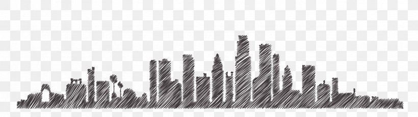 Downtown Los Angeles New York City Wall Decal Skyline Mural, PNG, 3333x938px, Downtown Los Angeles, Black And White, Cities Skylines, Decal, Los Angeles Download Free