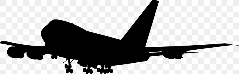 Airplane Silhouette Clip Art, PNG, 2228x694px, Airplane, Aerospace Engineering, Air Force, Air Travel, Aircraft Download Free