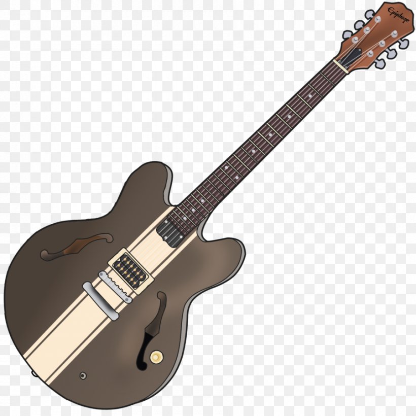 Bass Guitar Electric Guitar Acoustic Guitar Gibson ES-333, PNG, 900x900px, Watercolor, Cartoon, Flower, Frame, Heart Download Free