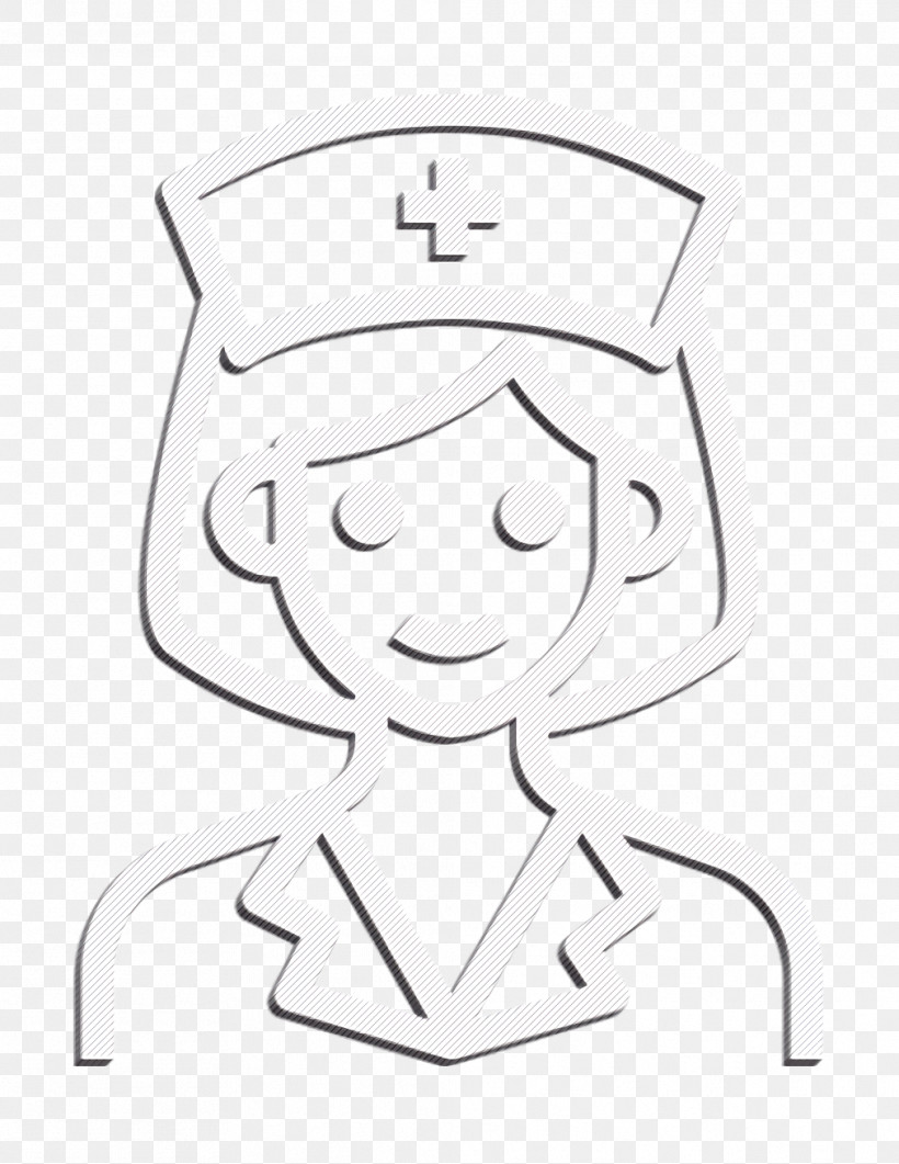 Occupation Woman Icon Doctor Icon Nurse Icon, PNG, 1012x1310px, Occupation Woman Icon, Blackandwhite, Doctor Icon, Emblem, Line Art Download Free