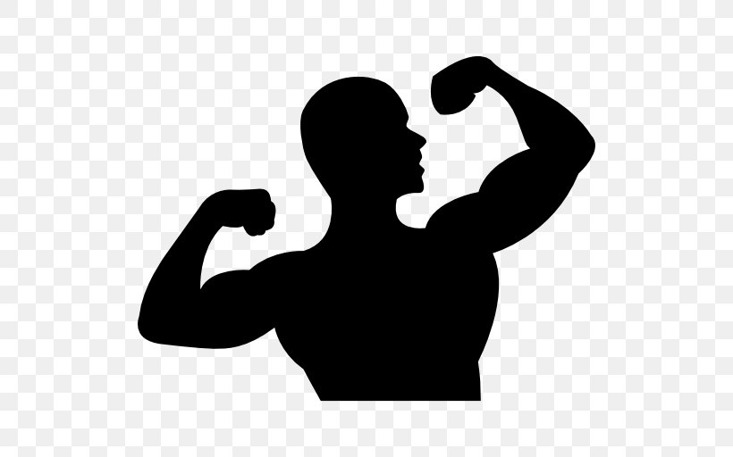 Silhouette Drawing Muscle, PNG, 512x512px, Silhouette, Arm, Audio, Biceps, Black And White Download Free