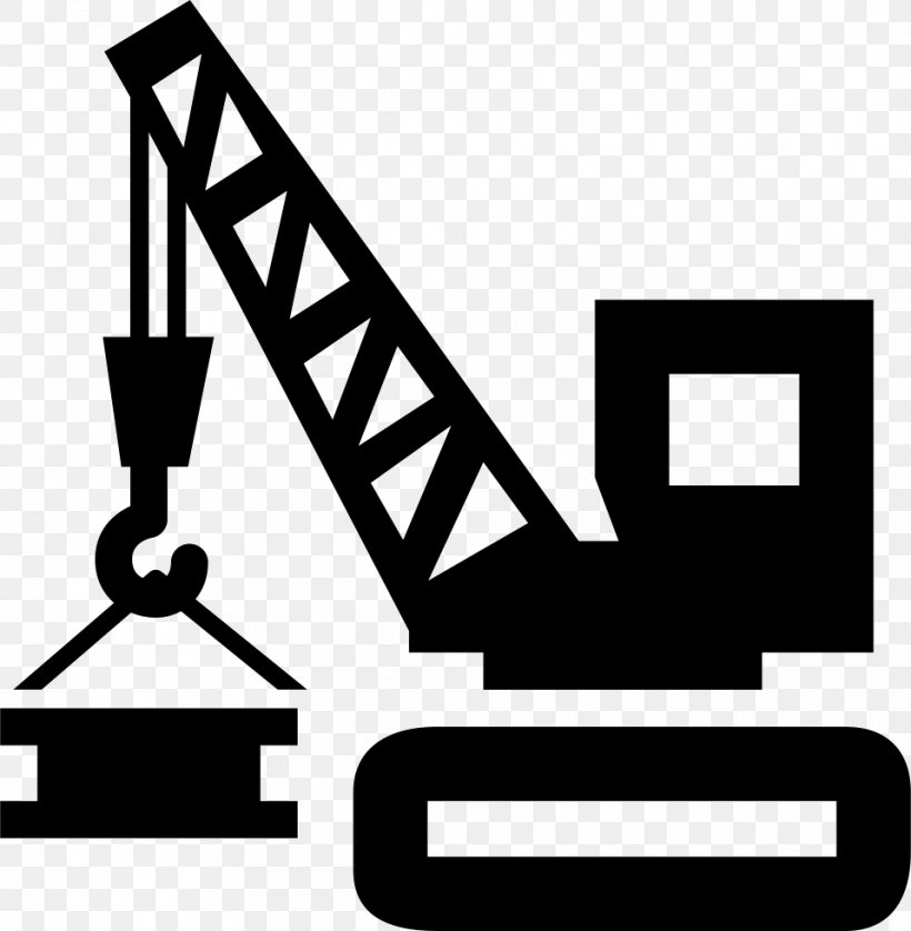 Architectural Engineering Crane Heavy Machinery, PNG, 958x980px, Architectural Engineering, Area, Black And White, Brand, Building Download Free