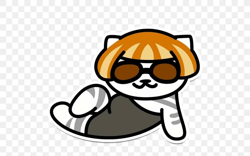Neko Atsume Cat T-shirt Sticker Meow, PNG, 512x512px, Neko Atsume, Carnivoran, Cat, Dog Like Mammal, Eyewear Download Free