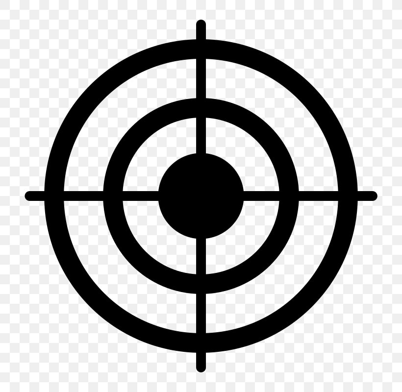 Bullseye Shooting Target Clip Art, PNG, 800x800px, Bullseye, Area, Black And White, Color, Grayscale Download Free