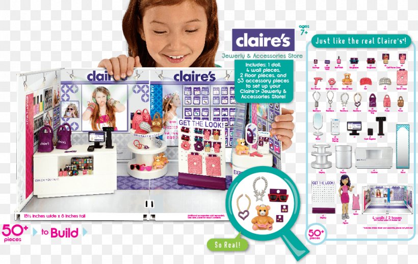 Claire's Toy Clothing Accessories Doll Amazon.com, PNG, 1024x647px, Toy, Amazoncom, Boutique, Bracelet, Clothing Accessories Download Free