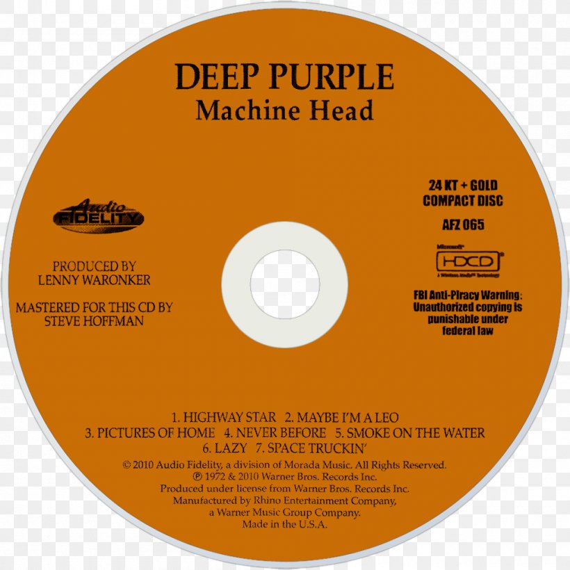 Compact Disc Deep Purple Machine Head Product, PNG, 1000x1000px, Compact Disc, Brand, Data Storage Device, Deep Purple, Dvd Download Free