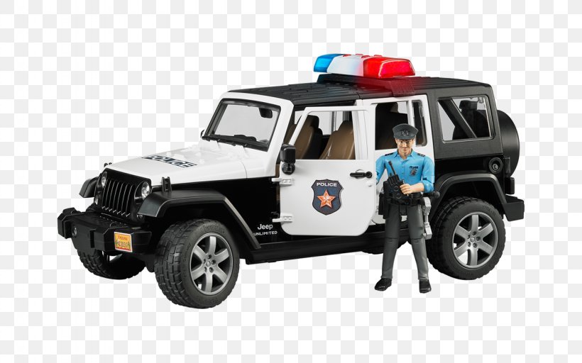 bruder police land rover