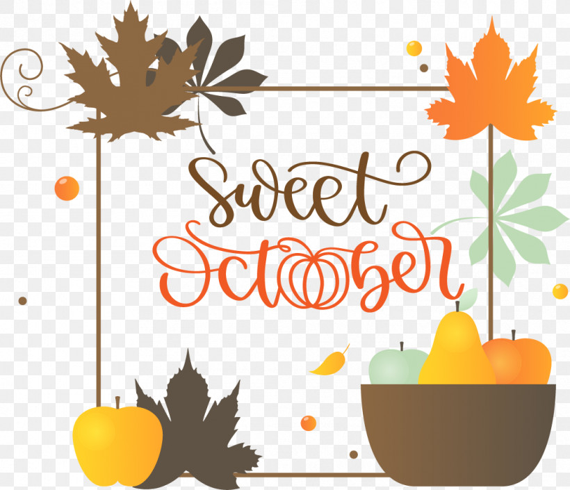 Sweet October October Autumn, PNG, 1062x914px, October, Autumn, Fall, Leaf, Poster Download Free