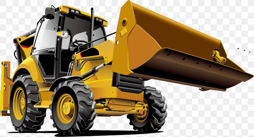 Tractor Bulldozer Backhoe Loader Heavy Equipment, PNG, 1190x647px, Bulldozer, Automotive Design, Automotive Tire, Automotive Wheel System, Backhoe Download Free
