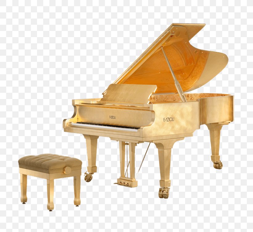 Fazioli Grand Piano Upright Piano Gold, PNG, 750x750px, Watercolor, Cartoon, Flower, Frame, Heart Download Free