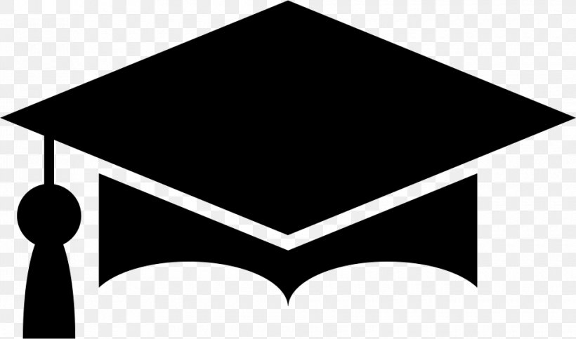 Square Academic Cap Graduation Ceremony, PNG, 980x578px, Square Academic Cap, Academic Degree, Artwork, Black, Black And White Download Free