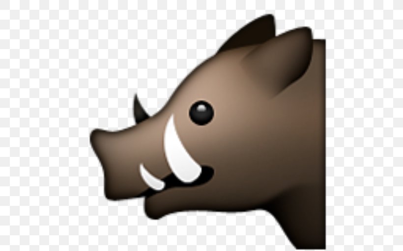 Wild Boar Emoji SMS Text Messaging Emoticon, PNG, 512x512px, Wild Boar, Carnivoran, Cartoon, Cat, Cat Like Mammal Download Free