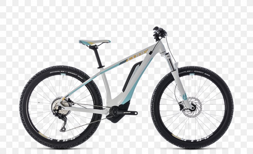 Cube Bikes Electric Bicycle Mountain Bike Hardtail, PNG, 1000x610px, Cube Bikes, Automotive Exterior, Automotive Tire, Automotive Wheel System, Bicycle Download Free