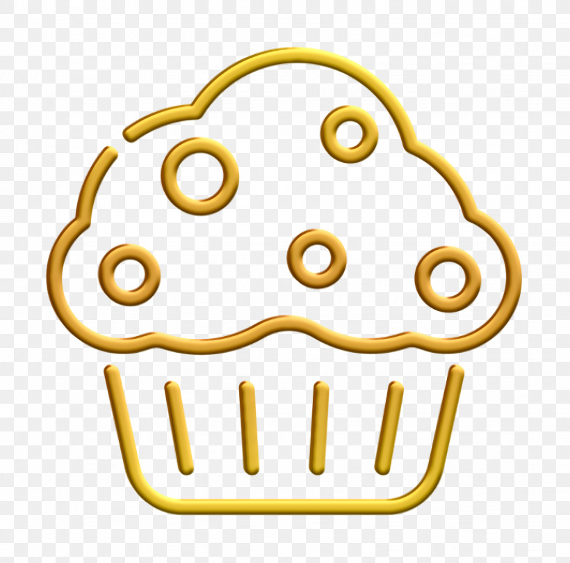 Desserts And Candies Icon Cup Cake Icon Muffin Icon, PNG, 1232x1216px, Desserts And Candies Icon, Cup Cake Icon, Muffin Icon, Smile, Yellow Download Free
