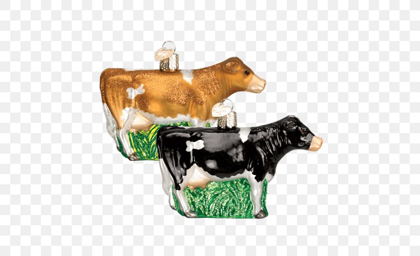 Jersey Cattle Christmas Ornament Dairy Cattle, PNG, 500x500px, Jersey Cattle, Cattle, Cattle Like Mammal, Christmas, Christmas Ornament Download Free