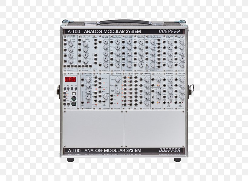 Doepfer A-100 Modular Synthesizer Sound Synthesizers Eurorack, PNG, 600x600px, 19inch Rack, Doepfer A100, Analogue Electronics, Doepfer, Electronic Component Download Free