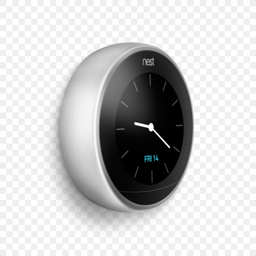 Nest Labs Nest Learning Thermostat Nest Thermostat (3rd Generation) Smart Thermostat, PNG, 912x912px, Nest Labs, Air Conditioning, Amazon Alexa, Electronics, Gauge Download Free