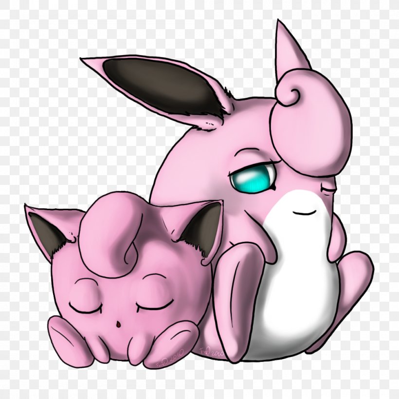 Pokémon X And Y Jigglypuff Pokémon Sun And Moon Clefairy, PNG, 1000x1000px, Watercolor, Cartoon, Flower, Frame, Heart Download Free