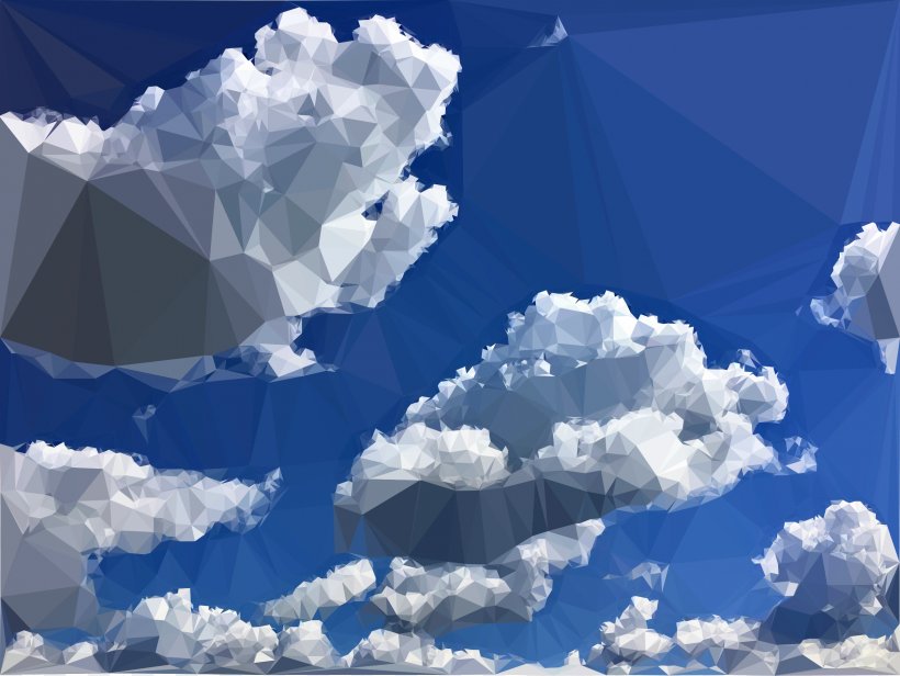 Sky Low Poly Clip Art, PNG, 2400x1803px, Sky, Arctic, Cloud, Cloud Cover, Cumulus Download Free