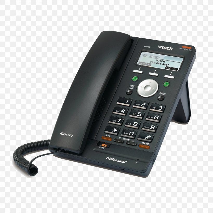 VoIP Phone Business Telephone System Cordless Telephone Voice Over IP, PNG, 1500x1500px, Voip Phone, Answering Machine, Business Telephone System, Caller Id, Corded Phone Download Free