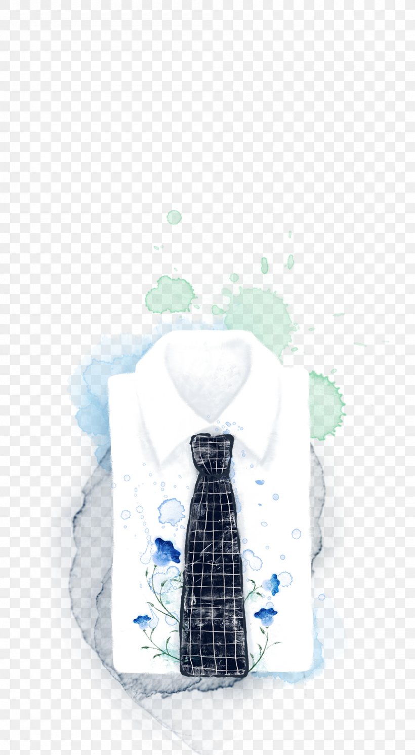 Watercolor Painting Shirt Poster Illustration, PNG, 1000x1818px, Watercolor Painting, Art, Blue, Clothing, Necktie Download Free