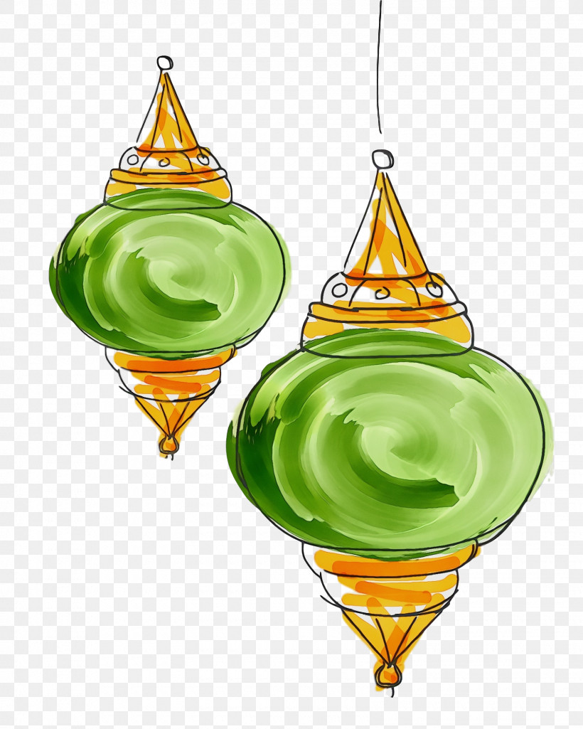 Christmas Ornament, PNG, 1600x2000px, Watercolor, Christmas Day, Christmas Ornament, Green, Paint Download Free