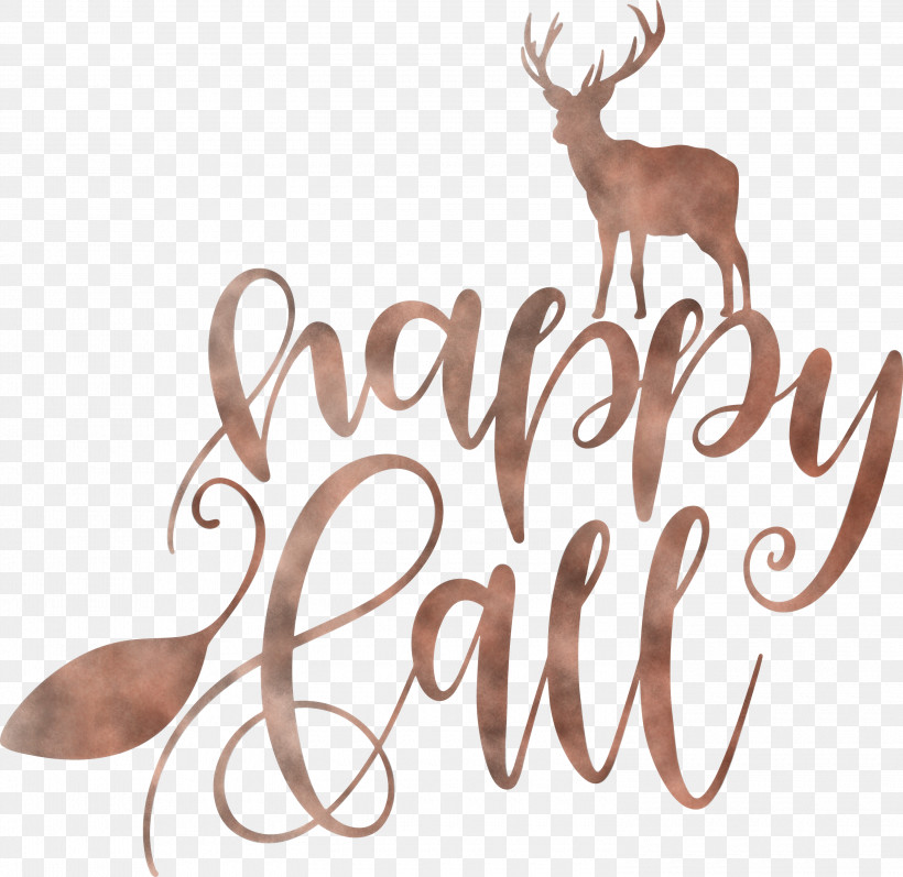 Happy Autumn Happy Fall, PNG, 3000x2918px, Happy Autumn, Antler, Happy Fall, Meter, Reindeer Download Free