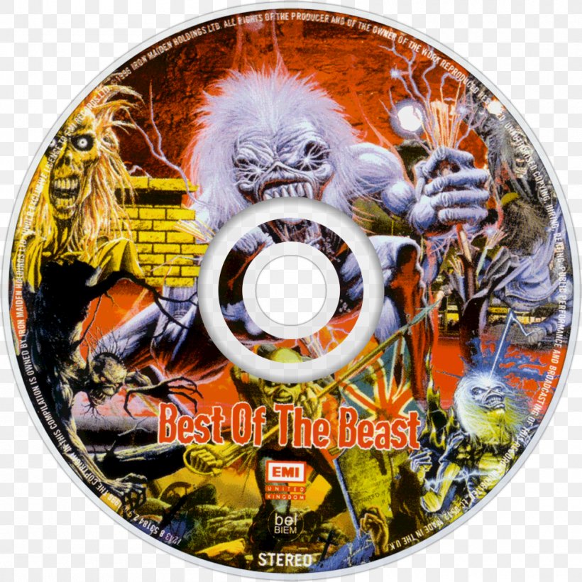 Best Of The Beast Iron Maiden The Number Of The Beast From Fear To Eternity Eddie, PNG, 1000x1000px, Watercolor, Cartoon, Flower, Frame, Heart Download Free