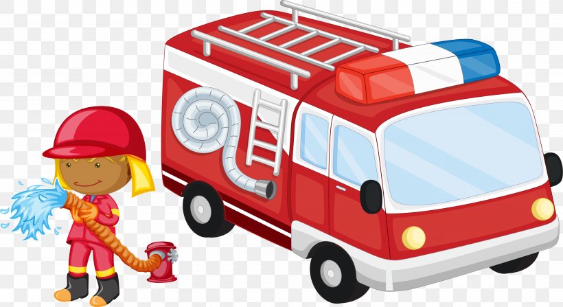 Fire Engine Poster Cartoon, PNG, 4051x2212px, Fire Engine, Brand, Car, Cartoon, Copyright Download Free