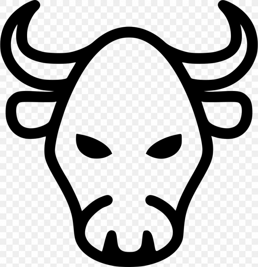 Ox Cattle Symbol, PNG, 944x980px, Cattle, Artwork, Black And White, Face, Facial Expression Download Free