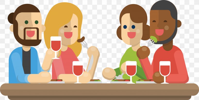 Dinner Clip Art, PNG, 5949x3018px, Dinner, Animation, Cartoon, Child, Communication Download Free